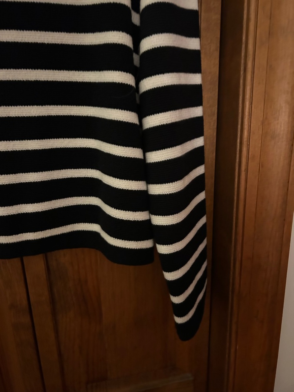 J. Crew Women’s L Preppy Classic Minimalist Striped Black White Emilie Cardigan - Picture 16 of 16